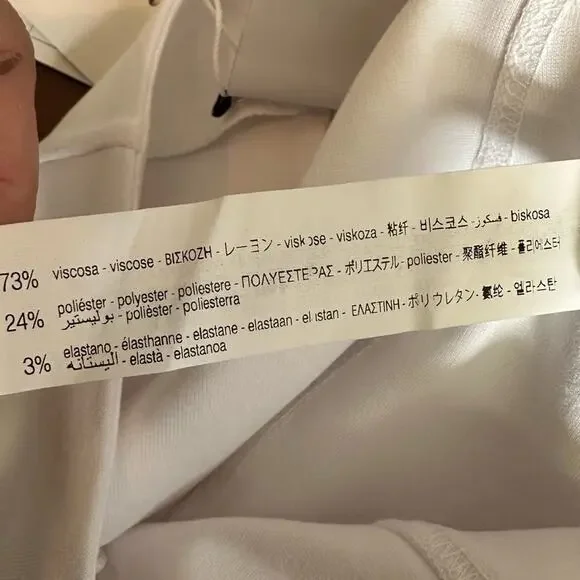 Zara Kappa Mini Skirt White Red Zip Front Summer Medium NWT Collegiate - Picture 14 of 15